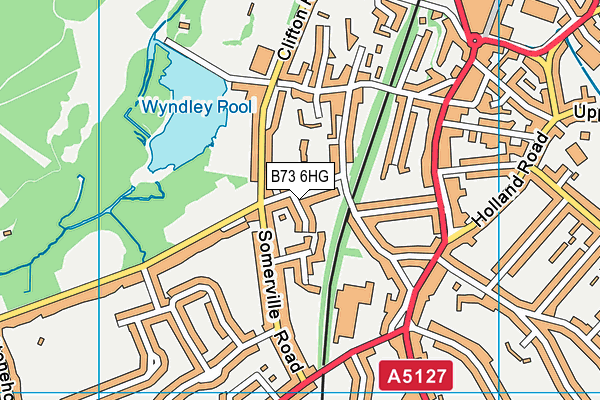 B73 6HG map - OS VectorMap District (Ordnance Survey) B73 6HG map - OS VectorMap District (Ordnance Survey)
