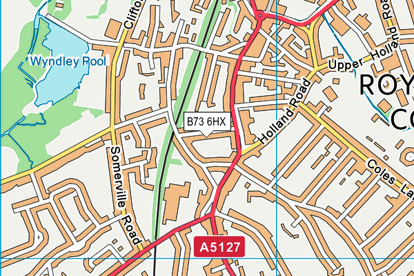 B73 6HX map - OS VectorMap District (Ordnance Survey) B73 6HX map - OS VectorMap District (Ordnance Survey)