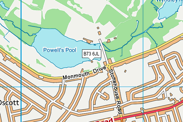 B73 6JL map - OS VectorMap District (Ordnance Survey) B73 6JL map - OS VectorMap District (Ordnance Survey)