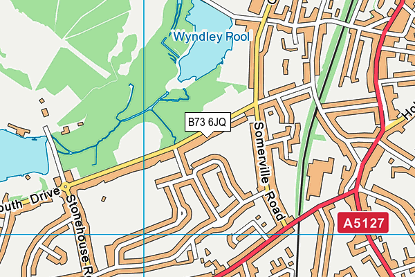 B73 6JQ map - OS VectorMap District (Ordnance Survey) B73 6JQ map - OS VectorMap District (Ordnance Survey)