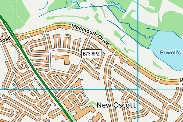 B73 6PZ map - OS VectorMap District (Ordnance Survey) B73 6PZ map - OS VectorMap District (Ordnance Survey)