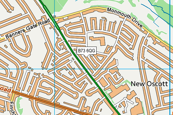 B73 6QG map - OS VectorMap District (Ordnance Survey) B73 6QG map - OS VectorMap District (Ordnance Survey)