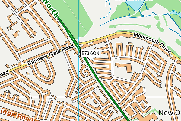 B73 6QN map - OS VectorMap District (Ordnance Survey) B73 6QN map - OS VectorMap District (Ordnance Survey)