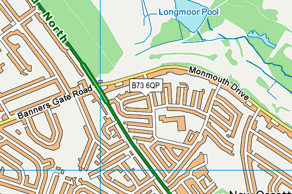 B73 6QP map - OS VectorMap District (Ordnance Survey) B73 6QP map - OS VectorMap District (Ordnance Survey)