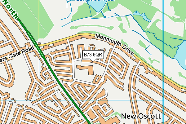 B73 6QR map - OS VectorMap District (Ordnance Survey) B73 6QR map - OS VectorMap District (Ordnance Survey)