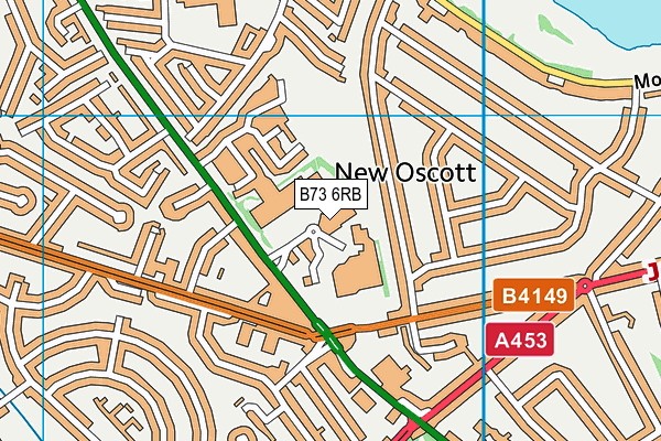 B73 6RB map - OS VectorMap District (Ordnance Survey) B73 6RB map - OS VectorMap District (Ordnance Survey)