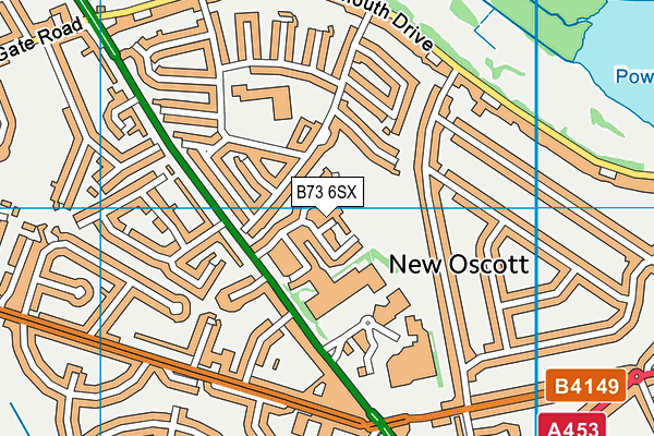 B73 6SX map - OS VectorMap District (Ordnance Survey) B73 6SX map - OS VectorMap District (Ordnance Survey)