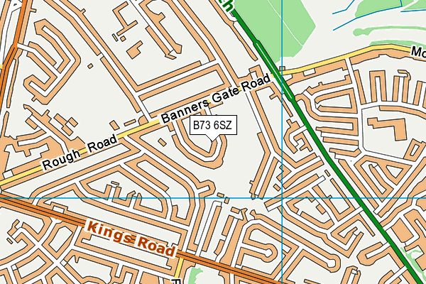 B73 6SZ map - OS VectorMap District (Ordnance Survey) B73 6SZ map - OS VectorMap District (Ordnance Survey)