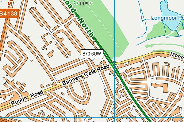 B73 6UW map - OS VectorMap District (Ordnance Survey) B73 6UW map - OS VectorMap District (Ordnance Survey)