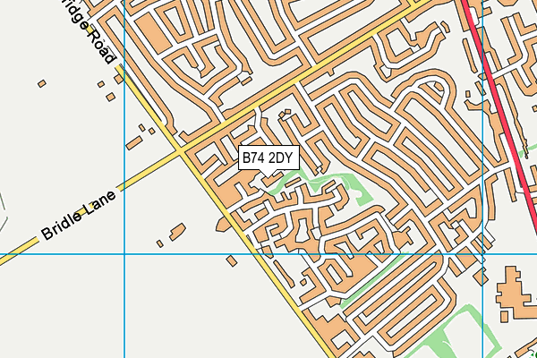 B74 2DY map - OS VectorMap District (Ordnance Survey) B74 2DY map - OS VectorMap District (Ordnance Survey)