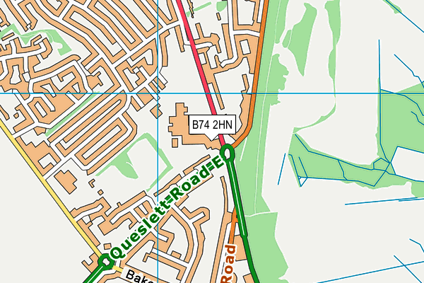 B74 2HN map - OS VectorMap District (Ordnance Survey) B74 2HN map - OS VectorMap District (Ordnance Survey)