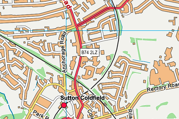 B74 2LZ map - OS VectorMap District (Ordnance Survey) B74 2LZ map - OS VectorMap District (Ordnance Survey)