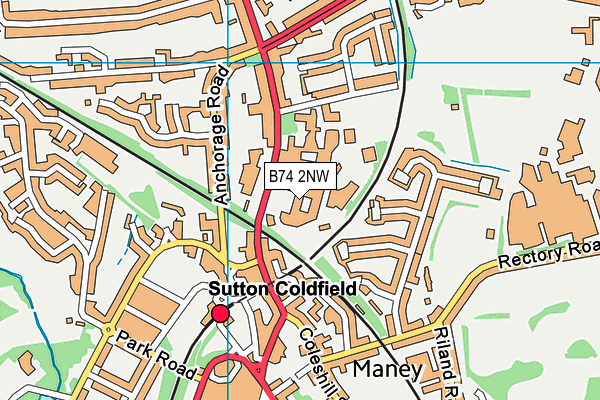 B74 2NW map - OS VectorMap District (Ordnance Survey) B74 2NW map - OS VectorMap District (Ordnance Survey)