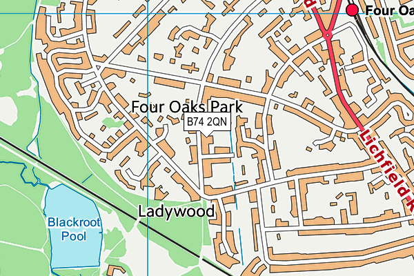 B74 2QN map - OS VectorMap District (Ordnance Survey) B74 2QN map - OS VectorMap District (Ordnance Survey)