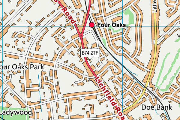 B74 2TF map - OS VectorMap District (Ordnance Survey) B74 2TF map - OS VectorMap District (Ordnance Survey)