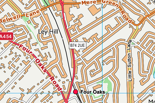 B74 2UE map - OS VectorMap District (Ordnance Survey) B74 2UE map - OS VectorMap District (Ordnance Survey)