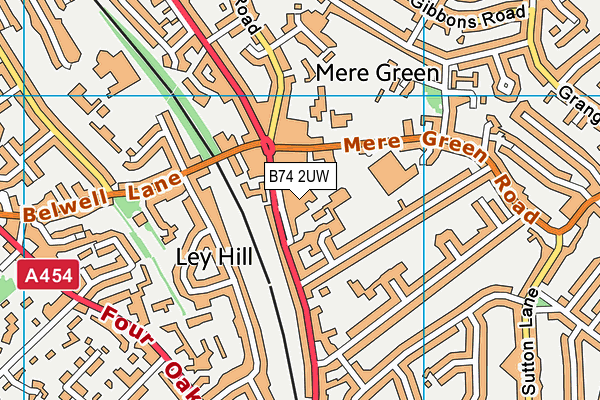 B74 2UW map - OS VectorMap District (Ordnance Survey) B74 2UW map - OS VectorMap District (Ordnance Survey)