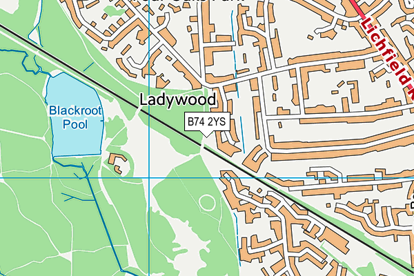 B74 2YS map - OS VectorMap District (Ordnance Survey) B74 2YS map - OS VectorMap District (Ordnance Survey)
