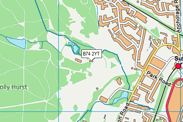 B74 2YT map - OS VectorMap District (Ordnance Survey) B74 2YT map - OS VectorMap District (Ordnance Survey)