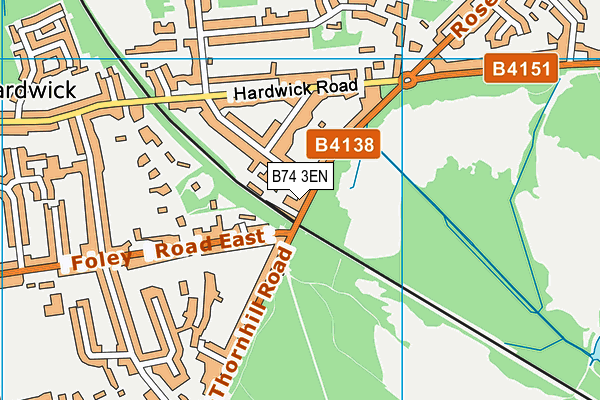 B74 3EN map - OS VectorMap District (Ordnance Survey) B74 3EN map - OS VectorMap District (Ordnance Survey)