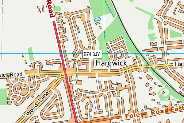 B74 3JY map - OS VectorMap District (Ordnance Survey) B74 3JY map - OS VectorMap District (Ordnance Survey)