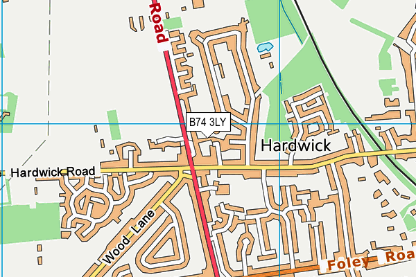 B74 3LY map - OS VectorMap District (Ordnance Survey) B74 3LY map - OS VectorMap District (Ordnance Survey)