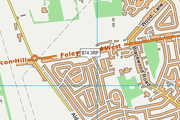 B74 3RP map - OS VectorMap District (Ordnance Survey) B74 3RP map - OS VectorMap District (Ordnance Survey)