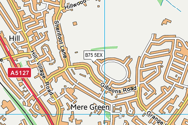 B75 5EX map - OS VectorMap District (Ordnance Survey) B75 5EX map - OS VectorMap District (Ordnance Survey)