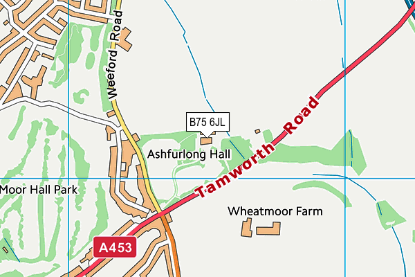 B75 6JL map - OS VectorMap District (Ordnance Survey) B75 6JL map - OS VectorMap District (Ordnance Survey)