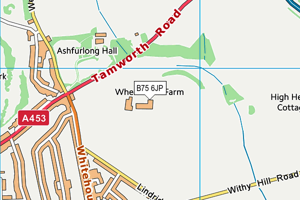B75 6JP map - OS VectorMap District (Ordnance Survey) B75 6JP map - OS VectorMap District (Ordnance Survey)