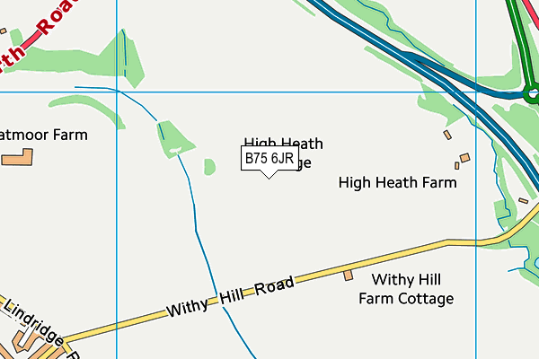 B75 6JR map - OS VectorMap District (Ordnance Survey) B75 6JR map - OS VectorMap District (Ordnance Survey)