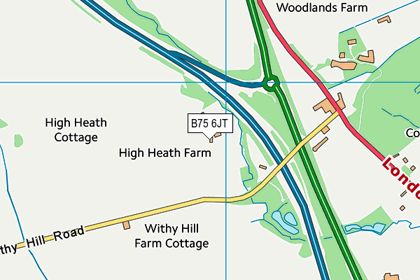 B75 6JT map - OS VectorMap District (Ordnance Survey) B75 6JT map - OS VectorMap District (Ordnance Survey)