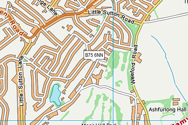 B75 6NN map - OS VectorMap District (Ordnance Survey) B75 6NN map - OS VectorMap District (Ordnance Survey)