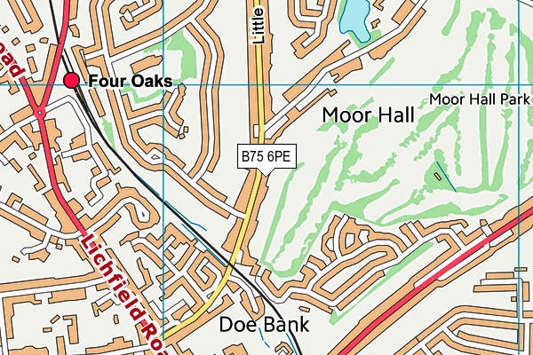 B75 6PE map - OS VectorMap District (Ordnance Survey) B75 6PE map - OS VectorMap District (Ordnance Survey)