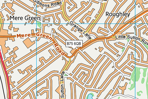 B75 6QB map - OS VectorMap District (Ordnance Survey) B75 6QB map - OS VectorMap District (Ordnance Survey)