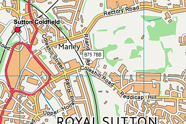 B75 7BB map - OS VectorMap District (Ordnance Survey) B75 7BB map - OS VectorMap District (Ordnance Survey)
