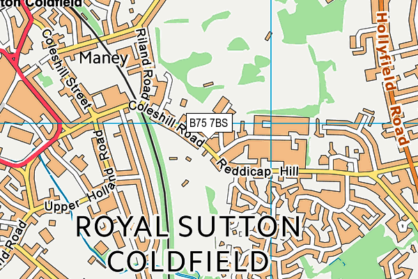 B75 7BS map - OS VectorMap District (Ordnance Survey) B75 7BS map - OS VectorMap District (Ordnance Survey)
