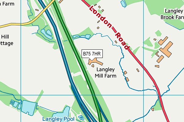 B75 7HR map - OS VectorMap District (Ordnance Survey) B75 7HR map - OS VectorMap District (Ordnance Survey)