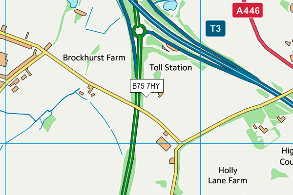 B75 7HY map - OS VectorMap District (Ordnance Survey) B75 7HY map - OS VectorMap District (Ordnance Survey)