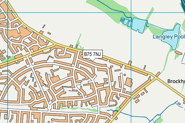 B75 7NJ map - OS VectorMap District (Ordnance Survey) B75 7NJ map - OS VectorMap District (Ordnance Survey)