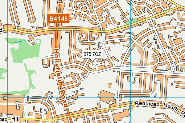 B75 7QZ map - OS VectorMap District (Ordnance Survey) B75 7QZ map - OS VectorMap District (Ordnance Survey)