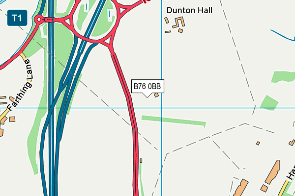 B76 0BB map - OS VectorMap District (Ordnance Survey) B76 0BB map - OS VectorMap District (Ordnance Survey)
