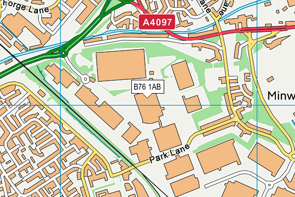 B76 1AB map - OS VectorMap District (Ordnance Survey) B76 1AB map - OS VectorMap District (Ordnance Survey)