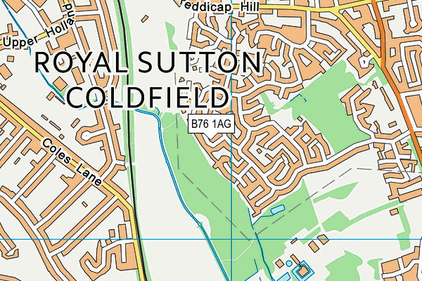 B76 1AG map - OS VectorMap District (Ordnance Survey) B76 1AG map - OS VectorMap District (Ordnance Survey)