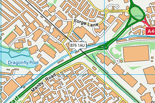 B76 1AU map - OS VectorMap District (Ordnance Survey) B76 1AU map - OS VectorMap District (Ordnance Survey)