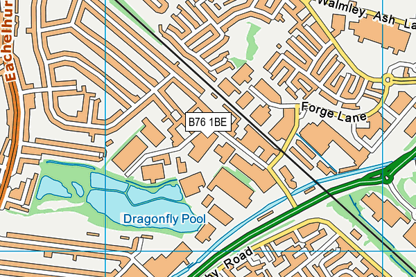 B76 1BE map - OS VectorMap District (Ordnance Survey) B76 1BE map - OS VectorMap District (Ordnance Survey)