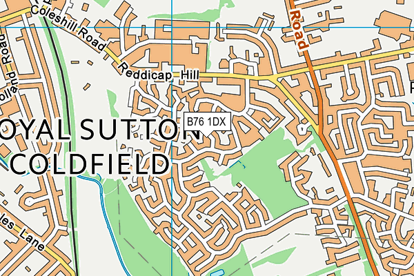 B76 1DX map - OS VectorMap District (Ordnance Survey) B76 1DX map - OS VectorMap District (Ordnance Survey)