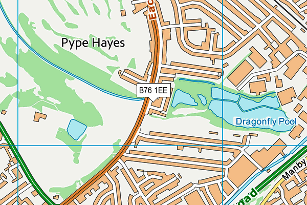 B76 1EE map - OS VectorMap District (Ordnance Survey) B76 1EE map - OS VectorMap District (Ordnance Survey)