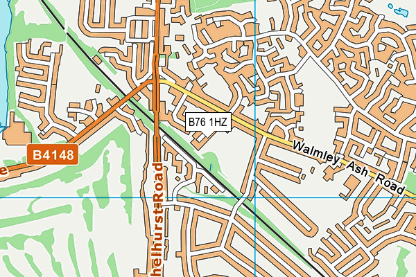 B76 1HZ map - OS VectorMap District (Ordnance Survey) B76 1HZ map - OS VectorMap District (Ordnance Survey)
