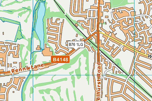 B76 1LG map - OS VectorMap District (Ordnance Survey) B76 1LG map - OS VectorMap District (Ordnance Survey)